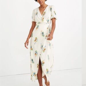 Madewell Ruffle Sleeve Maxi Dress in Classic Corsage